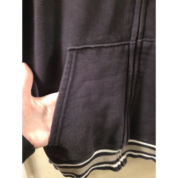 Vtg Majestic Mens Chicago White Sox Baseball Sweatshirt Jacket Full Zip Black M - Picture 4 of 10